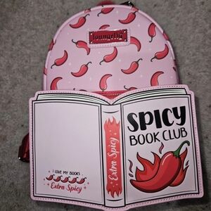 Loungefly Pink Spicy Book Club Backpack